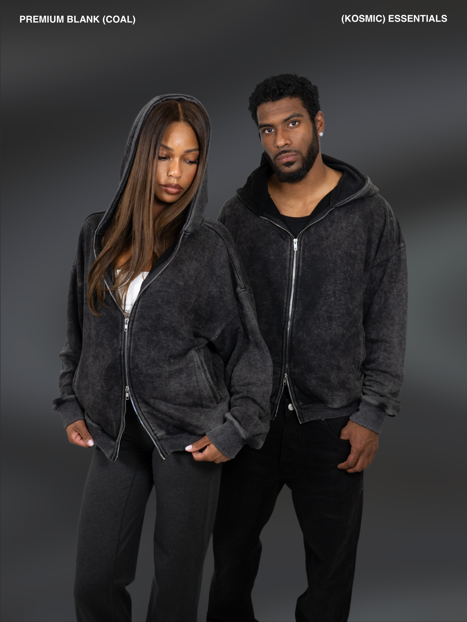 PREMIUM BLANK ZIP-UP